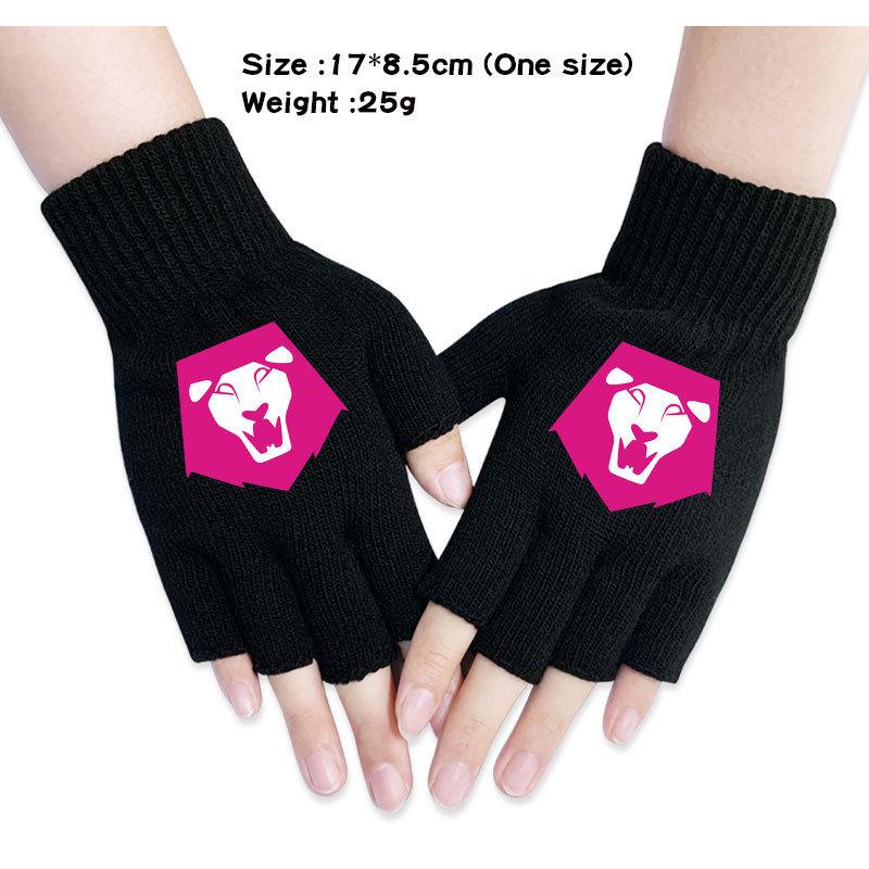 Kinder Jungen Mädchen Kpop Derpy Bedruckte Baumwolle Herbst Winter Warm Gestrickte Touch-Handschuhe