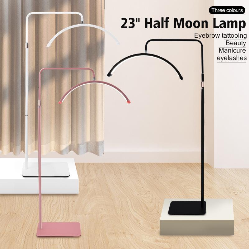 U-Shaped LED Nail Art & Beauty Light with Stepless Dimming, Eye Protection, Floor-Standing, 28-Inch