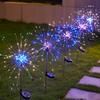 Colorful Solar Dandelion Firework Stake Lights - Weatherproof Decorative Garden Lights