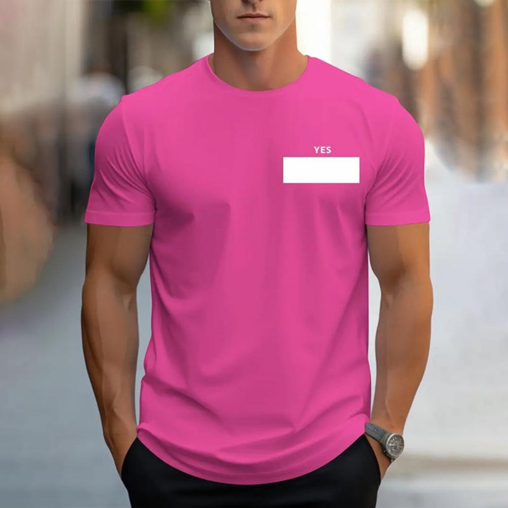 New fashion innovative mathematical formula printed men's short sleeve summer fresh sports fitness T-shirt loose round neck top
