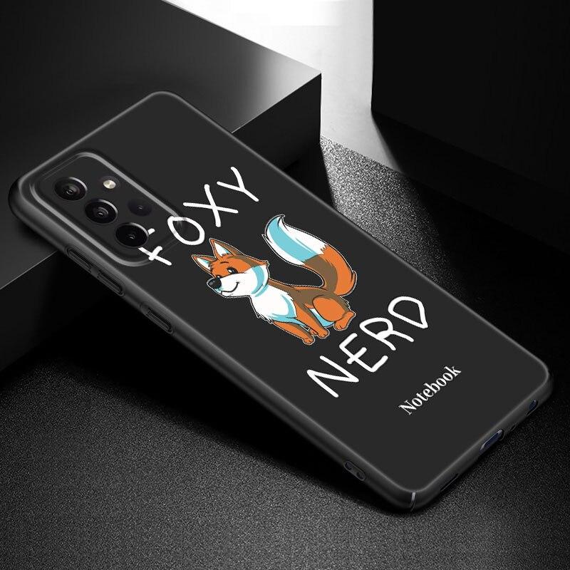 Roztomilé kreslené pouzdro na telefon Animal Fox pro Samsung Galaxy A21 A30 A50 A52 S A13 A22 A32 A33 A53 A73 5G A11 A12 A31 A51 A70 A71 A72