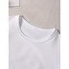 European size Girls round-neck short-sleeved T-shirt with colorful doughnut pattern print