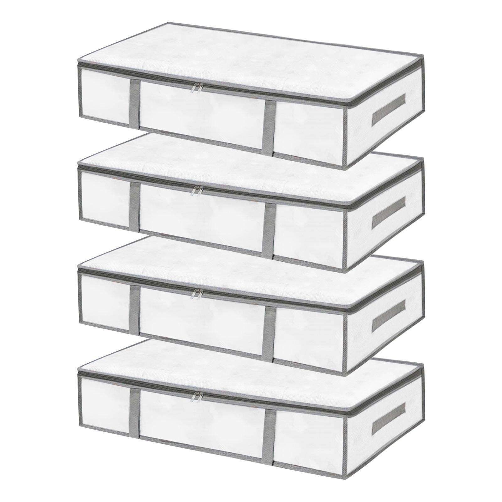 

Underbed Storage Organizer Bag Foldable Quilt Bag Wardrobe Clothes Storage Box Dustproof Clothes Organizers Large Capacity Bags