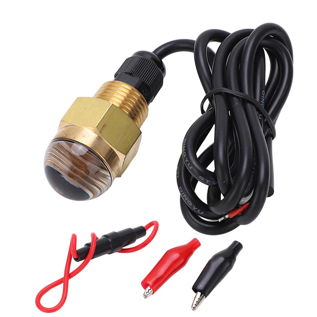 12V 12W Boat LED Underwater Light Brass NPT12 Marine Drain Plug Light for Yacht Accessory