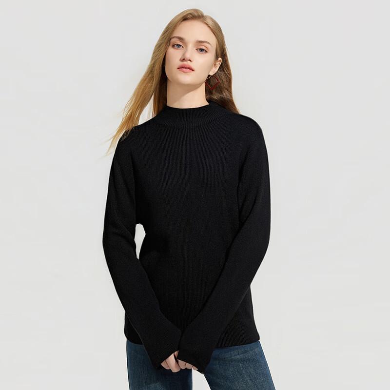 

Женский осенне-зимний свитер Tatu из ягнячьей шерсти с воротником-стойкой L