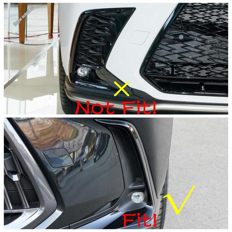 Front Bumper Fog Light Lamp Frame Decoration Cover Trim ABS Chrome Accessories For LEXUS NX 260 350h NX260 NX350h - 2025