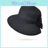 Breathable Straw Hat For Women With Large Brim And Fashion Bow For Sunshade And Leisure