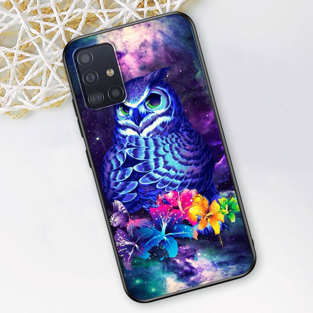 Owl Catcher Case for Samsung Galaxy A53 5G A12 A13 A52 A02s A22 A51 A54 A11 A13 A32 A52s A72 A01 A03s Silicone Phone Cover
