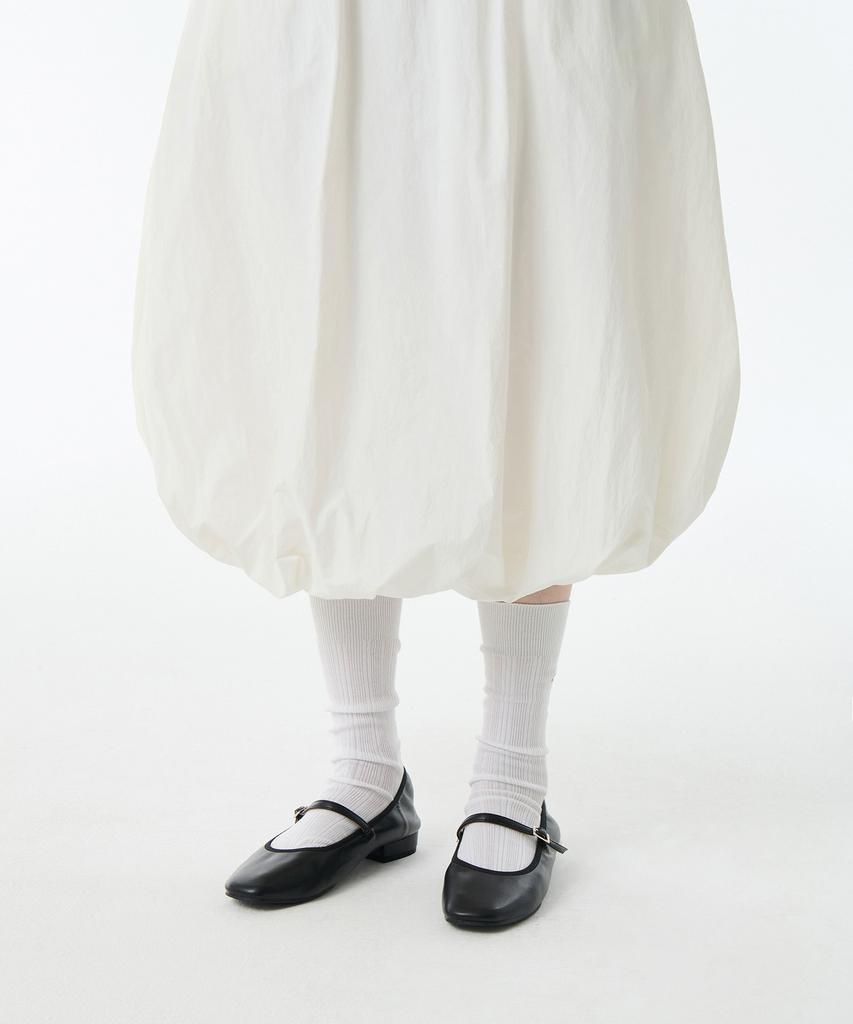 Musinsa Standard Woman Women'S Balloon Banding Long Skirt [White]