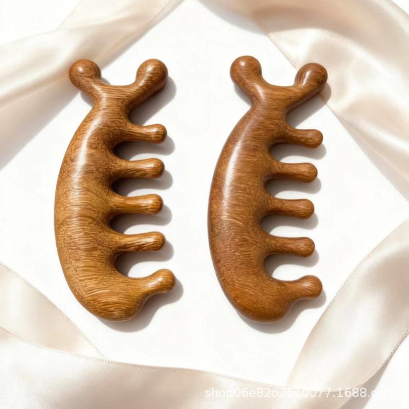 Sandalwood Dolphin Cartoon Massage Comb for Scalp & Head