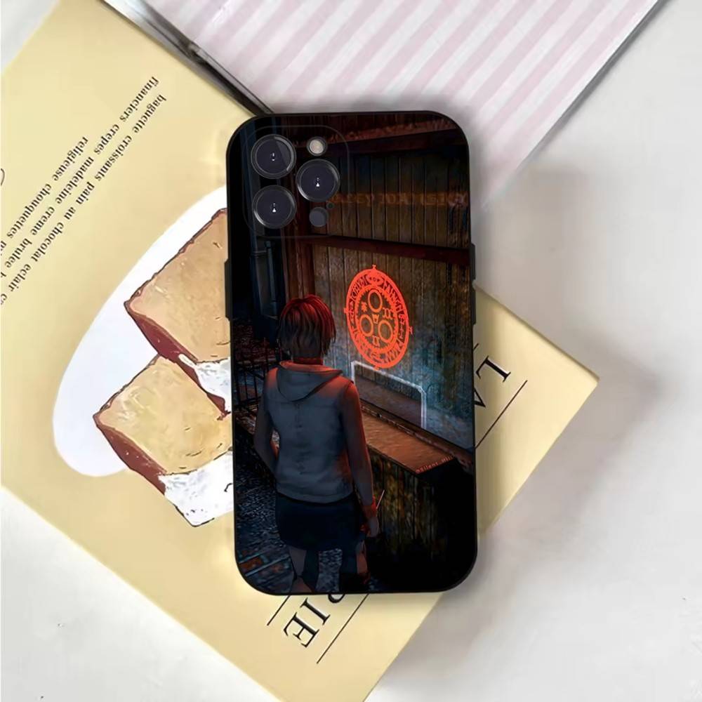 Horror Games Silent Hill Phone Case Phone Case For iPhone 16,15,14,13,12,11,Pro,X,XS,Max,XR,Plus,Mini Soft Black Cover