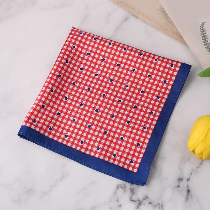 Elegant Pocket Handkerchief Simple Street Head Scarf Multifunctional Hankies for Stylish Gentlemen