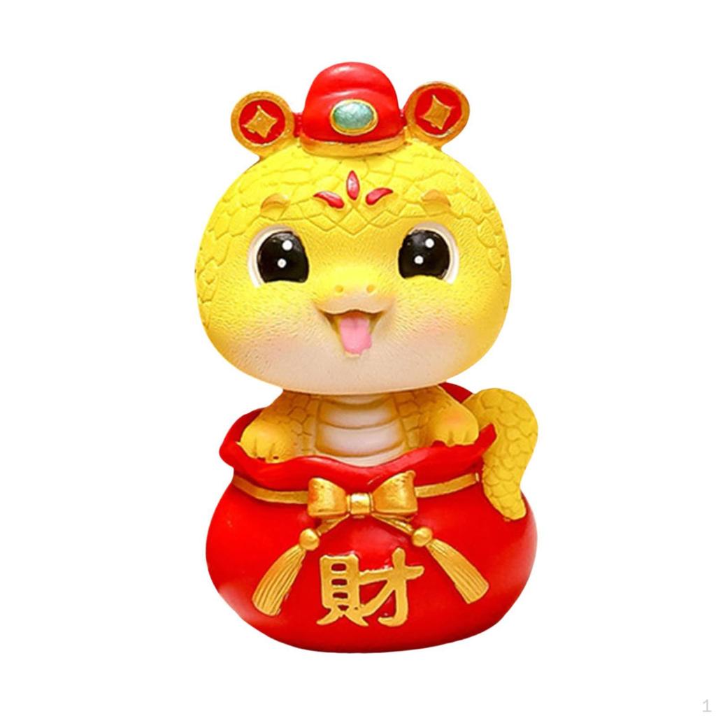 Chinese Year Snake Statue Ornament Souvenir Gift for Friends Artwork Feng Shui Figurine