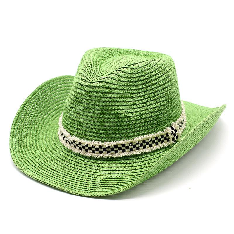 Summer Straw Hat For Men And Women With Wide Brim Sunshade For Outdoor Travel