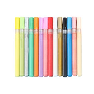 Drawing Pen  Nail Painting Pen  DIY   Quick-drying  Colored Pen For Drawing Flowers And Outlining  12 Colors30ml