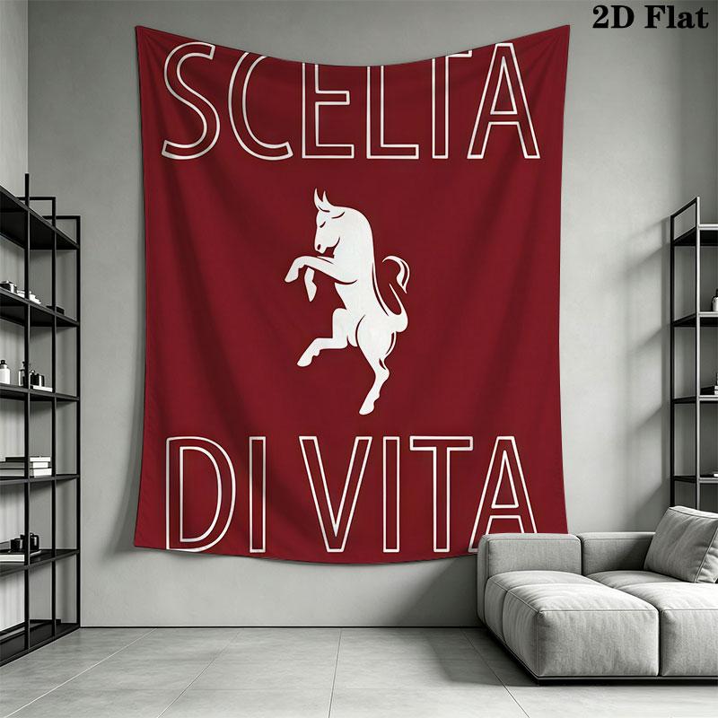 Torino F.C Wall Hanging Printed Fabric Blanket Decorative Tapestries for Bedroom Living Room Home Decor