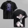 T-shirt Casual Oversize Streetwear Estiva 2026 Con Stampa Anime Vintage Nazuna, T-shirt Call of the Night