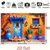 2D plane, 1 piece of vibrant and imaginative background fabric, suitable for festival decoration