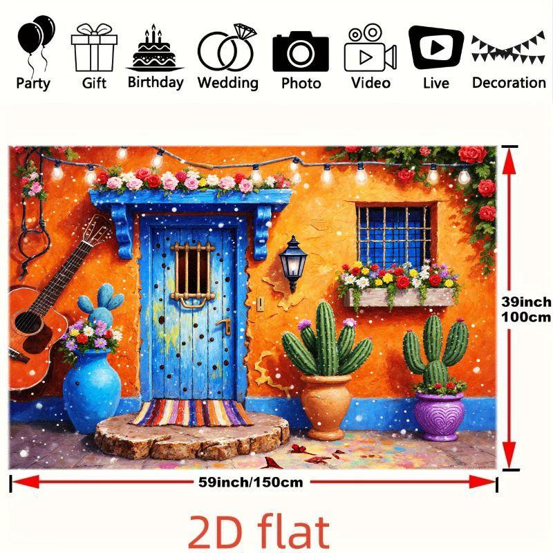 2D plane, 1 piece of vibrant and imaginative background fabric, suitable for festival decoration