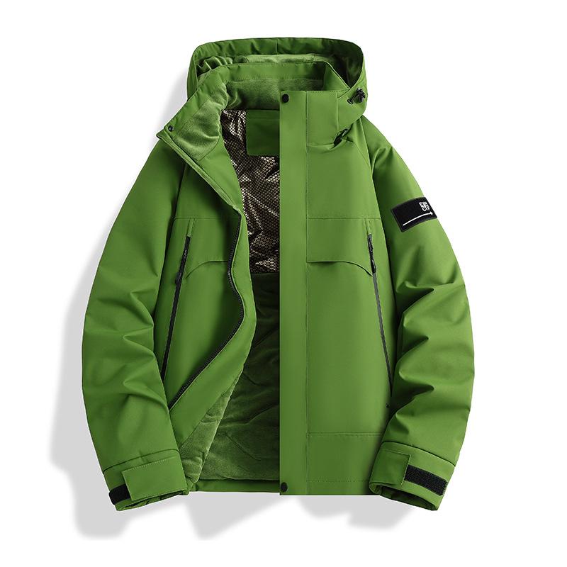 2026 Outdoor Warm Plus Size Waterproof Windproof Winter Hooded Ski Jacket with Graphene