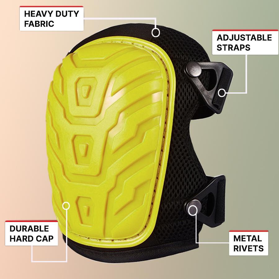 Professional Knee Pads For Work - Heavy Duty Foam Padding Gel Construction Knee Pads With Strong Straps – Comfortable Knee Prot