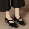Fashion Women's Chunky Heel Mary Jane Shoes Soft Sole Low Heel Non-Slip Comfortable Leather Casual Shoes Autumn Winter New