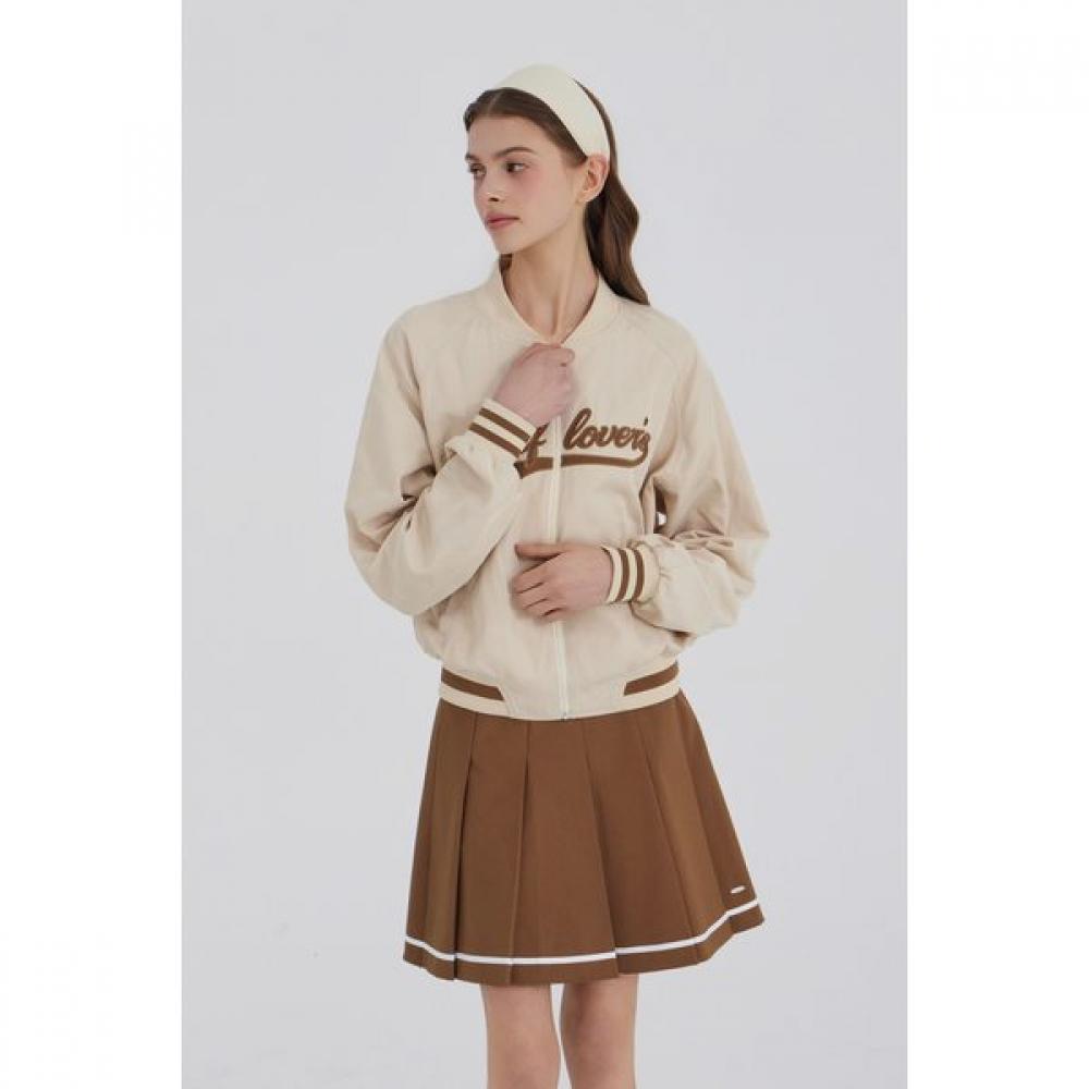 GOXO Golf Varsity Jacket Rubber Beige