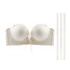 1Cm Thickened Cup Strapless External Expansion Women's Non-slip Large Flat Chest Suspender Skirt Invisible Tube Top