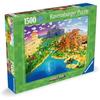 Puzzle - ravensburger - le monde de minecraft - 1500 pièces - 80x60 cm - anti-reflets