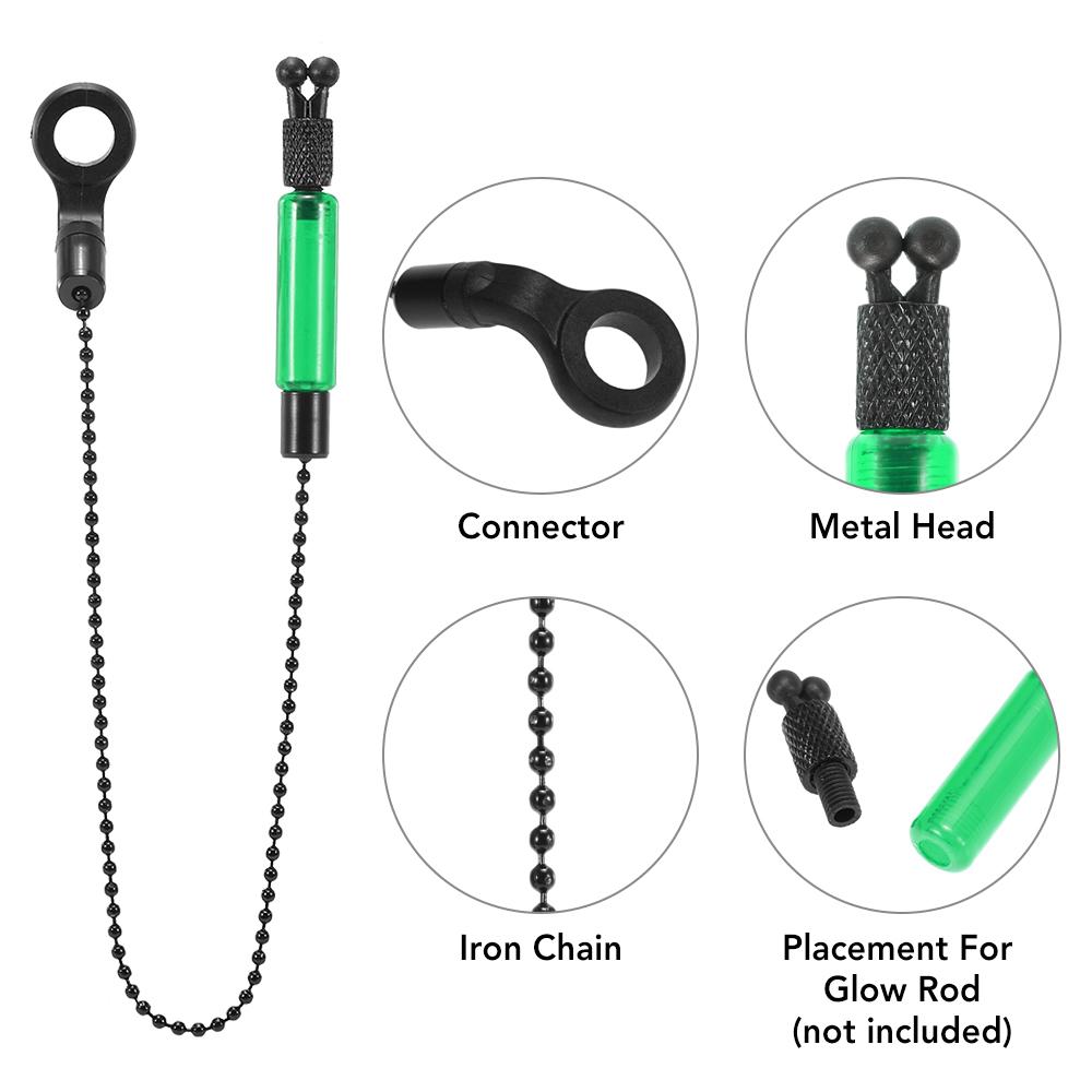 Fishing Bite Alarms Chain Alert Set Digital Fishing Alarm Kit LED Alarm Indicator Alert Fishing Fishing Tackle with Zippered Box