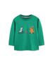 European Style Dinosaur Print Boys' Long-Sleeved Pullover T-Shirt - Autumn New Arrival Sportswear