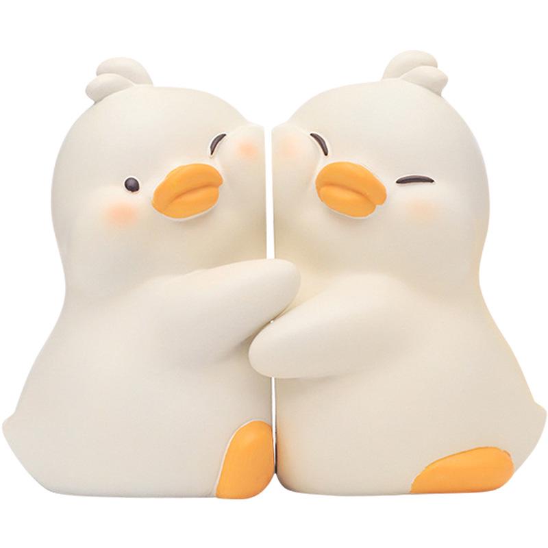 Adorable Yellow Duck Stickers: Book Holders & Home Décor - Ideal for Desktops, Living Rooms, Bedrooms, and Wine Cabinets. Free Shipping Included.