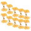 900Pcs Artificial Stamen Gypsum Orange Color Double End Simulation Bouquet Make Accessories(3mm(13#) )