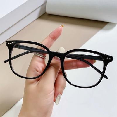 New  Anti-Blue Light Glasses Women  Oversized Optical Frame Eye Protection Ultra Light Eyeglasses Office Computer Goggles