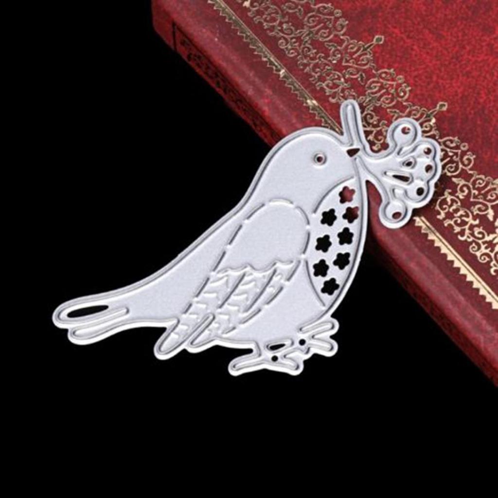 Härliga Fågel Stansmallar Schablon DIY Scrapbook Papper Kort Prägling Hantverksverktyg