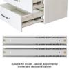 2pcs  Set Mini Aluminum Alloy Durable Smooth Slideway for Drawer Cabinet