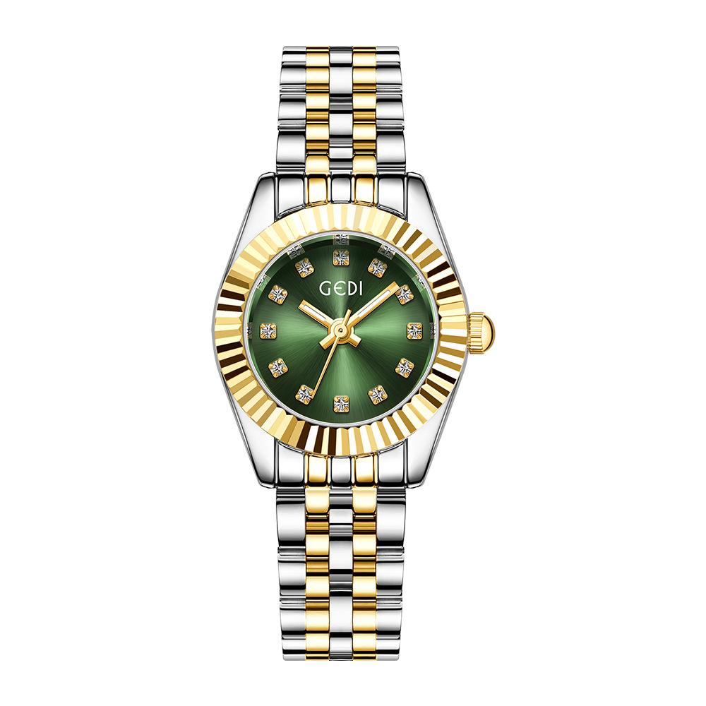 Premium Log Type Women'S Watch Light Luxury Niche Calendar Luminous Waterproof Watch Women'S Business Quartz Watch