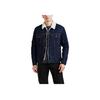 Levis Solid Color Single-Breasted Denim Long Sleeve Jacket Men jackets Dark-Blue 16365-0084