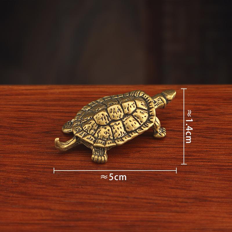 

Solid brass tea pet turtle fragrance rack Zen desktop decoration crafts for bonsai and aquarium feng shui wealth gifts