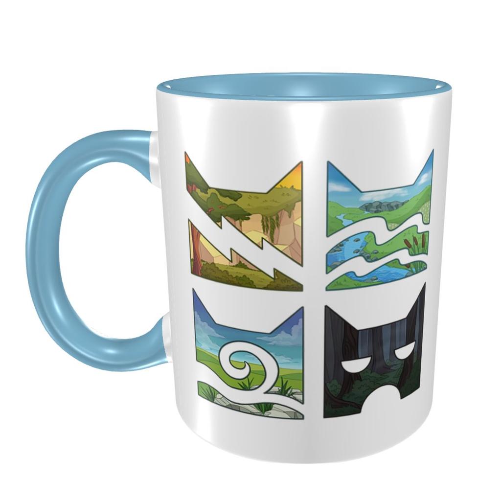 Classic Four Warriors Warrior Cats Logo Mug Funny Ceramic Coffee Cups Tea Mugs Milk Cup Drinkware Gifts for Friends
