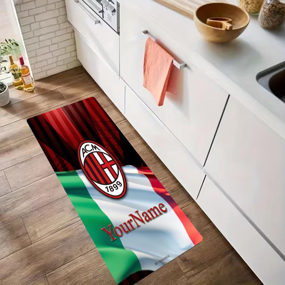 Ac Milan Customize Your Name Kitchen Rug Runner Rug Laundry Mat Hallway Entryway The Best Gift Choice