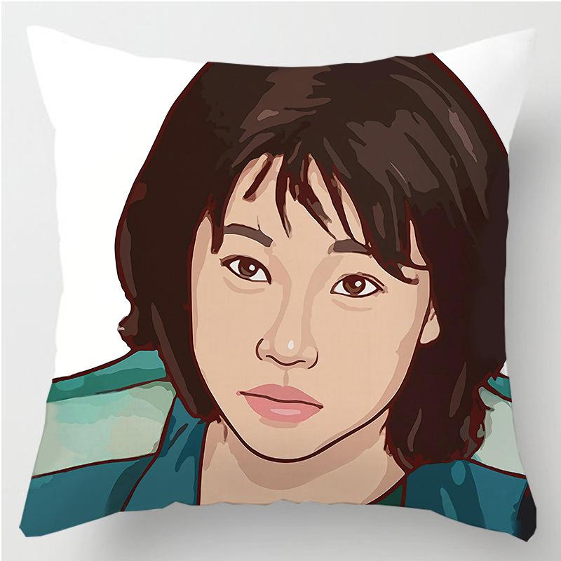 

Гра в кальмара Круг Шостий Наволочка Чохол для подушки Диван Дім Спальня Декор 5