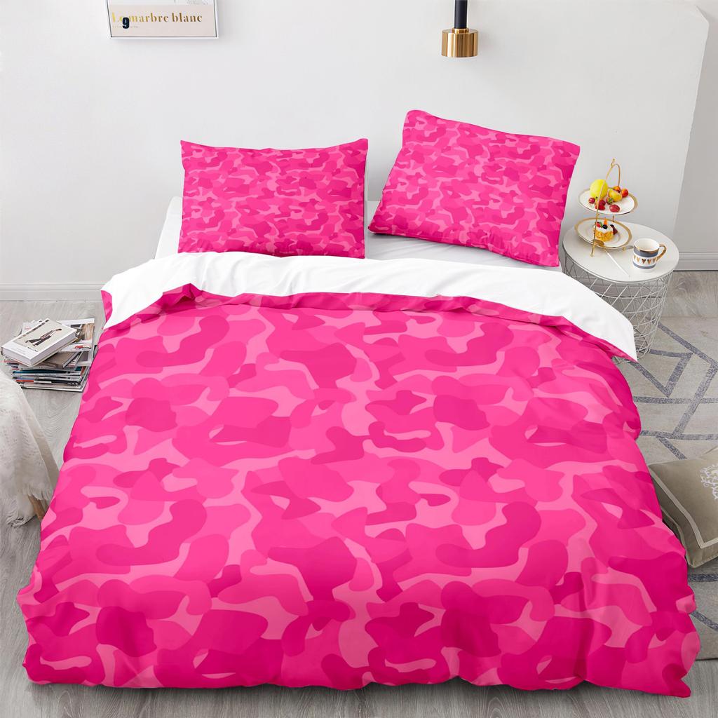 Home Textile Camouflage Quilt Cover Digital Printing Three-Piece Set 3D