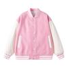 Bomber Jacket Men Women Flocking Hip Hop Loose Casual Patchwork Coat Unisex Embroidery High Street Varsity Baseball Outwear