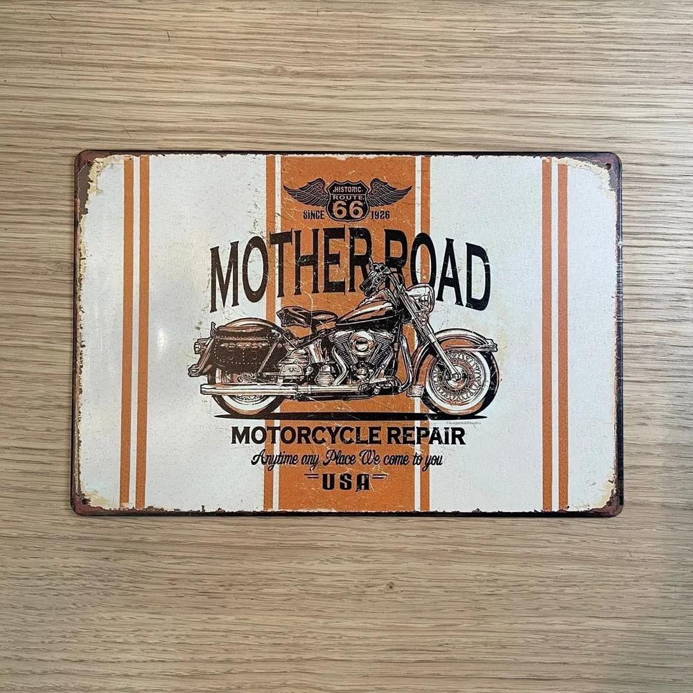 Vintage Metal Wall Decor Plaque, Home Bar Workshop Decorative Sign