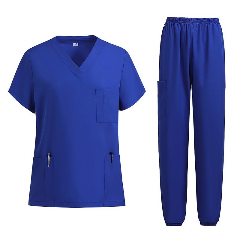 Medical Uniform Short-sleeved Suit Nursing Uniform Women's Health Pharmacy Clinic Overalls