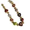 Court Style Heart Cameo Bracelet Flower Retro Emboss Earrings Brilliant Vintage Necklace  Holiday