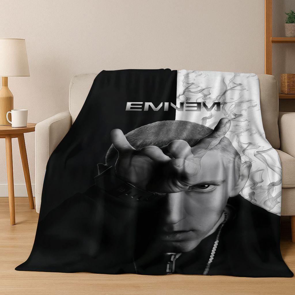 Tupac 2pac Rapper Eminem Hip Hop Rap God Art Flannel Blanket,Cozy Soft Throw Blanket for Home Bedroom Bed Sofa Cover Kids Gift