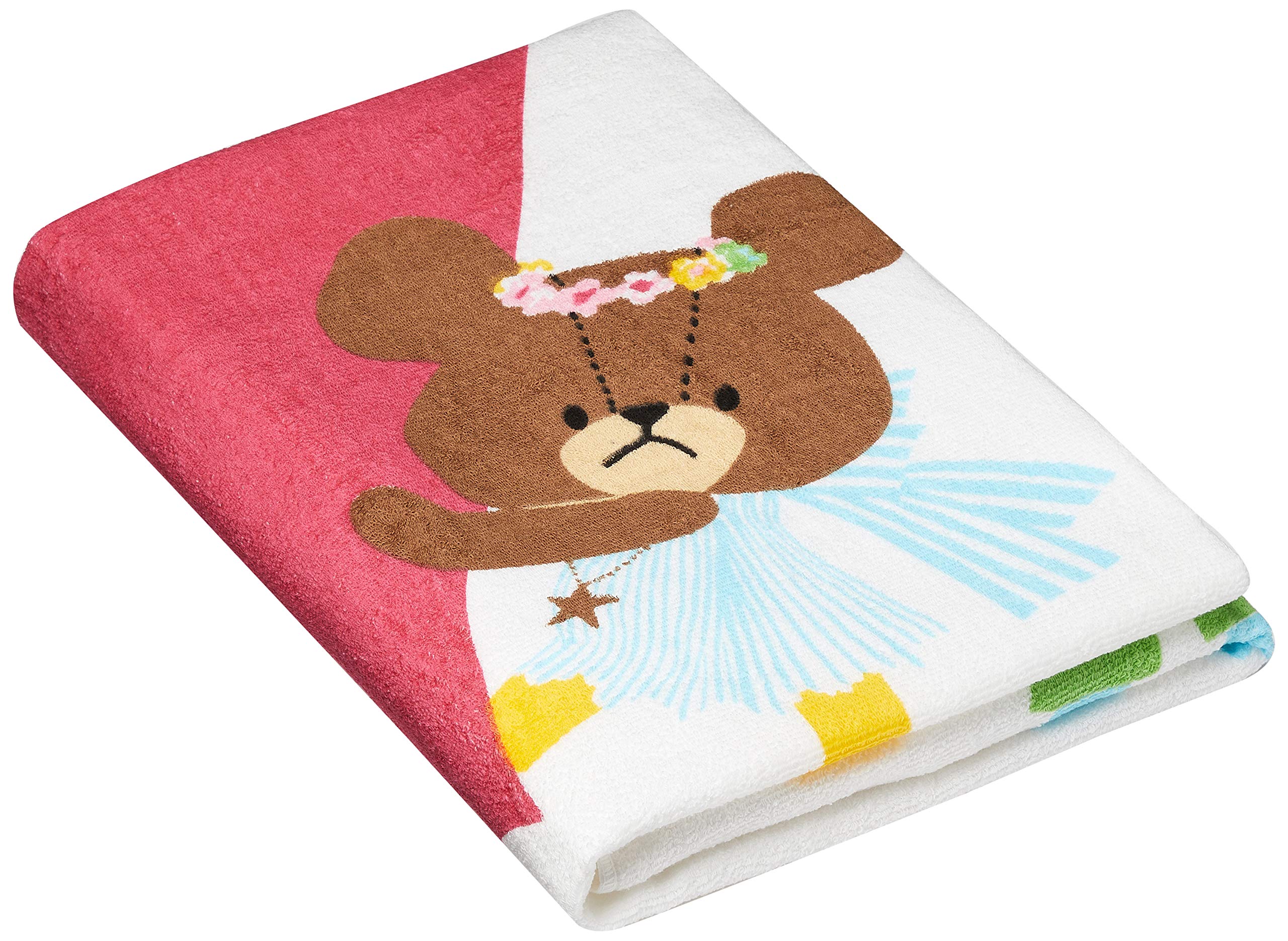 

Nishikawa Living Bath Photo Made in KG Heart 80x80cm The Bears School Towel, Blanket, Japan, Pattern, (x 1) 1550-48002