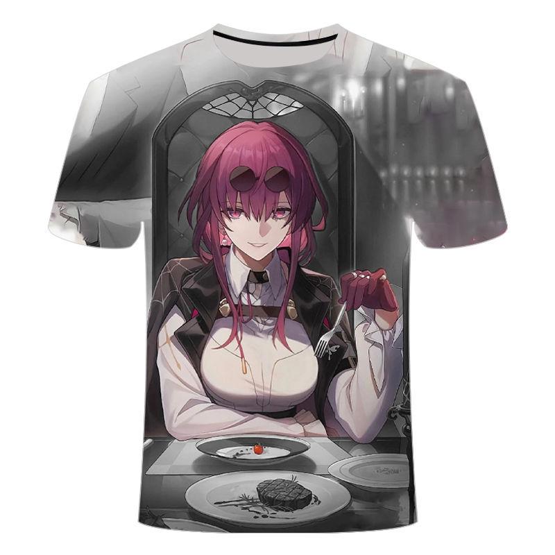 2024 Summer New 3D Printed Short Sleeve Personalized Trend Collapse Star Dome Series Men's and Women's Round Neck T-shirts